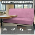 thumbnail image 4 of XYZCANDO Pink Purple RV Dinette Cushions Comfortable RV Dinette Cushion Covers for Women Couch Cushion Covers Universal Loveseat Sofa Chair Cover Furniture Protection Camper Must Haves, 4 of 7