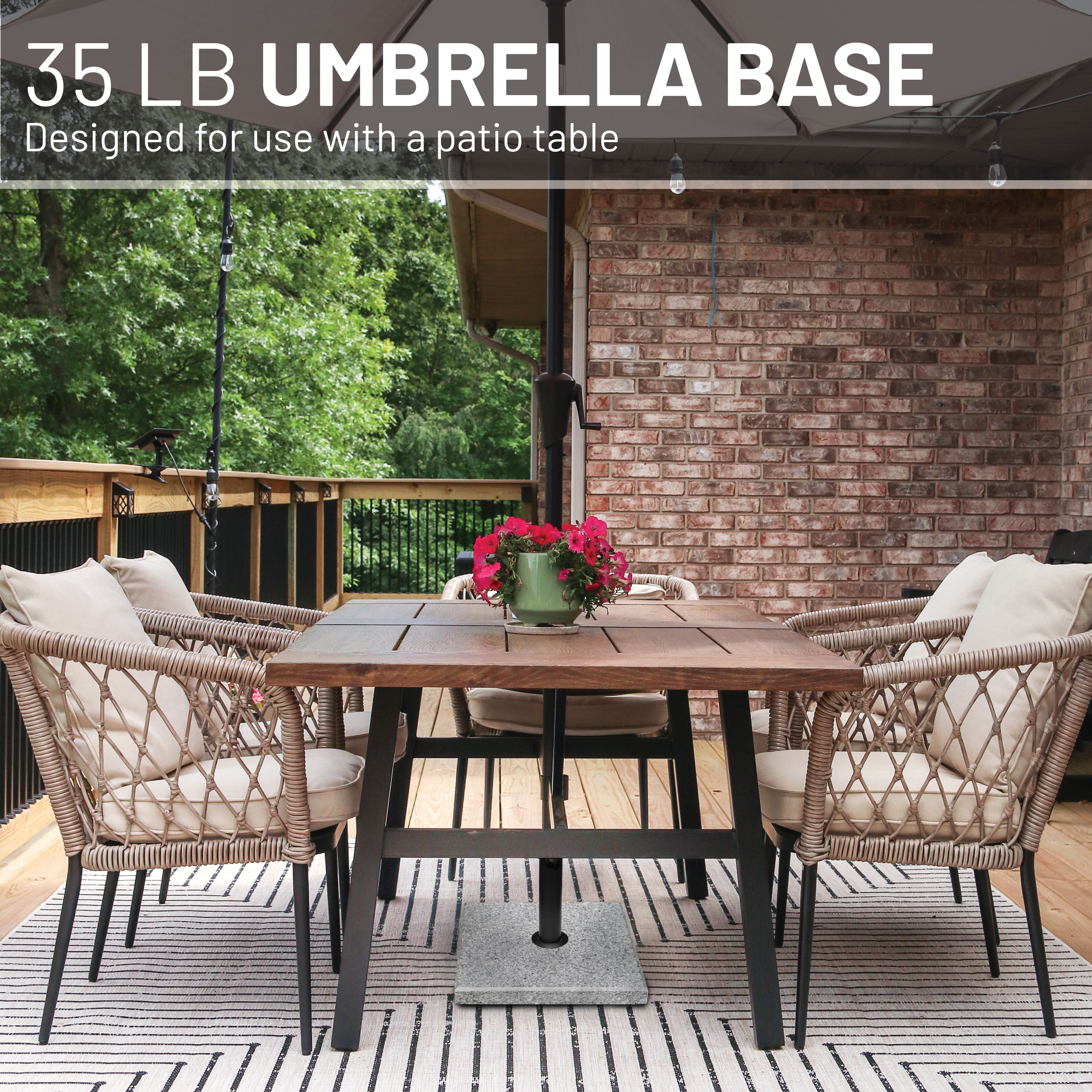 US Weight 35 lb Granite Patio Umbrella Base