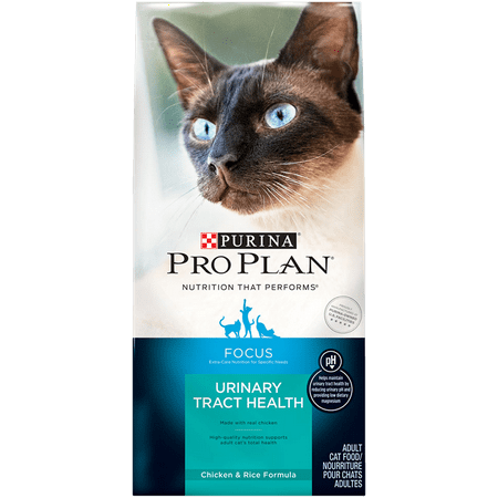 Purina Pro Plan Focus Urinary Tract Health with Chicken & Rice Adult Dry Cat Food, 7 (Best Dry Food For Cats With Urinary Crystals)