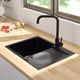 thumbnail image 2 of Grifo de cocina de acero inoxidable 304 con acabado de laca horneada, mezclador de agua fría y caliente de doble función para fregadero, grifo de lavabo moderno, 2 of 5