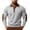 Gray, variant on Guluxicc Dressy Henley Sweatshirts for Men Elbow Patch Ribbed Cuffs Hem Button Closure Collared Long Sleeve Casual Sweatshirts for Fall Winter Pullover