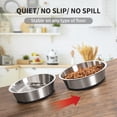 thumbnail image 4 of Dog Bowls Taglory de acero inoxidable, juego de 2 para perros medianos, 4 of 6