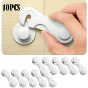 10-Pack Child Proof Locks for Cabinet Doors, Pantry, Closet, Wardrobe, Cupboard, Drawers - 3M - No Drilling - cabinet locks baby proofing