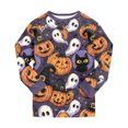 thumbnail image 7 of Gerichy Boys Girls Halloween Pajamas Cute Pumpkin Print Pjs Cotton Kids Sleepwear Clothes Sets Ghost Holiday Nightwear 2T-9T, 7 of 7