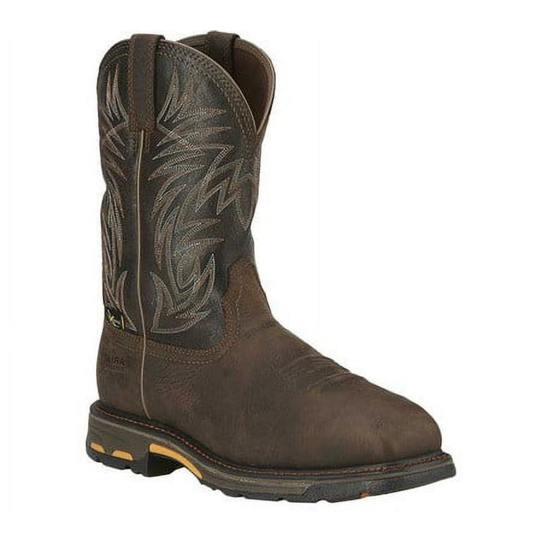 ARIAT WORK Men s WorkHog Wide Square Toe Waterproof MetGuard Composite Toe Work Boot Bruin Brown 10016265 BROWN