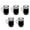 black, variant on Almencla 5 Pieces Dollhouse Drink Cup Doll House Accessories Resin Simulation Dollhouse Drinks for 1/6 1/12 Dining Cafes Playset Decor black