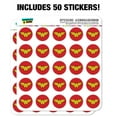 thumbnail image 3 of Wonder Woman Classic Logo Planner Calendar Scrapbooking Crafting Stickers, 3 of 8