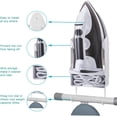 thumbnail image 4 of Colgador para tabla de planchar, soporte de pared para tabla de planchar, organizador blanco de 7 "x 1" x 5 ", soporte para tabla de planchar de 5 pulgadas de ancho máximo, 4 of 5