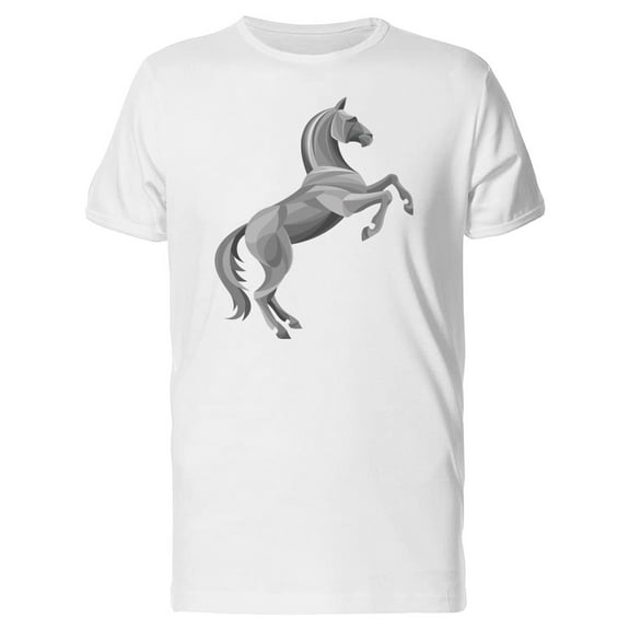 Cool Silver Horse T-Shirt Men -Image by Shutterstock, Male Large