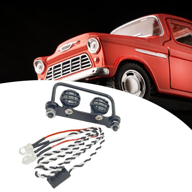 Luces de techo RC 2 LED parte reemplaza la lámpara de techo de decoración con soporte de metal para MN82 99S 1/12 RC CARRO de CARRO de CAR