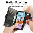 thumbnail image 2 of Case for iPhone X/XS Cover Leather Wallet Folio Case Book Design Flip Magnetic Closure - Black, 2 of 5