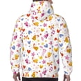 thumbnail image 7 of Wukai Cartoon Birds & Flowers Print Men Hoodies Fleece Sweatshirts Long Sleeve Sweaters Pullover Fall Outfits Winter Clothes-4X-Large, 7 of 7