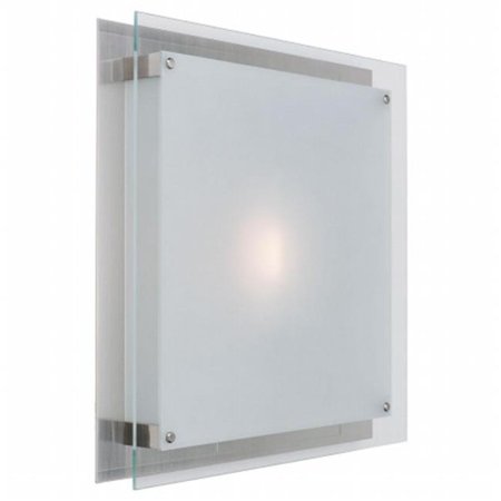 

50031-BS-FST Vision 1 Light Wall Fixture or Flush-Mount - Brushed Steel