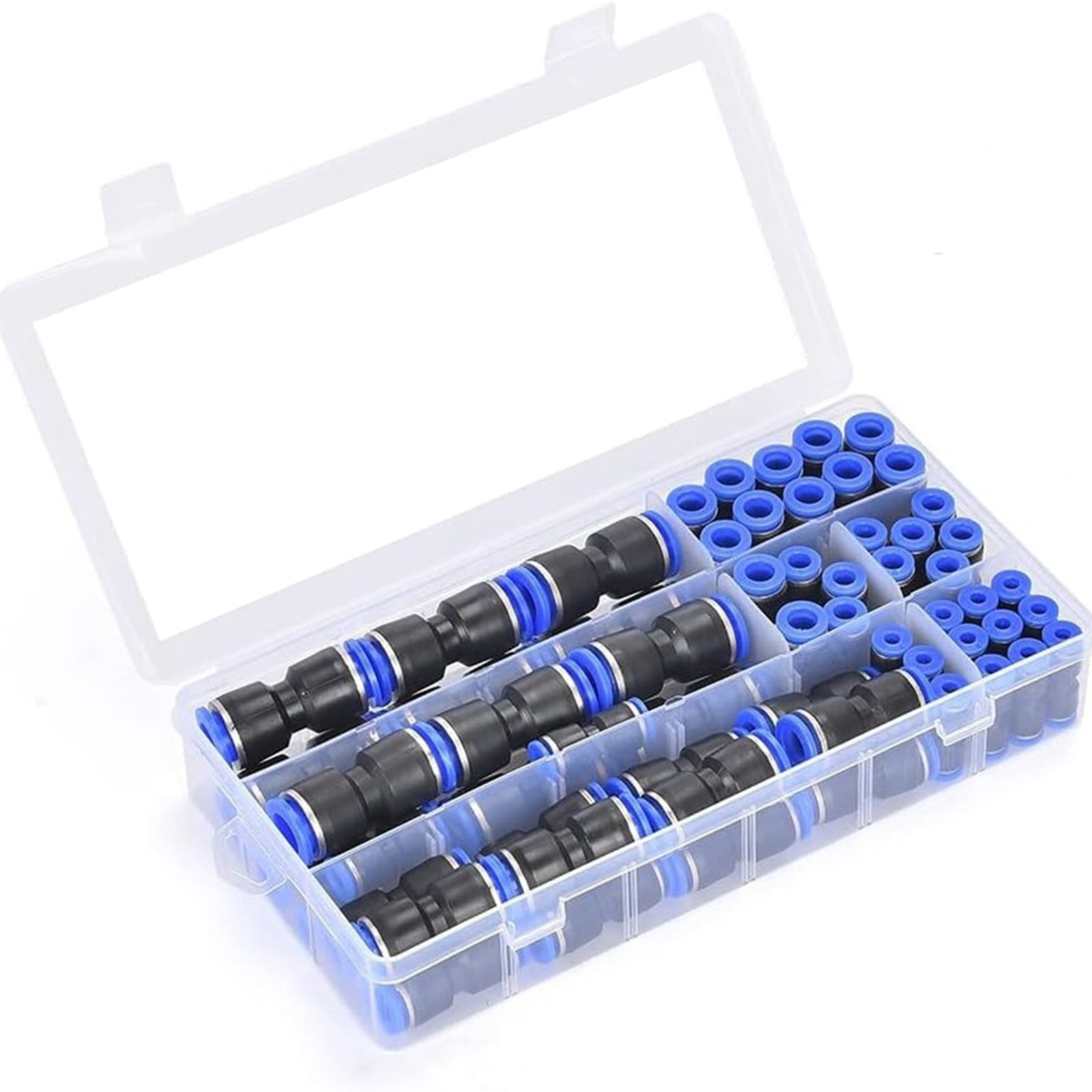 60Pcs Quick Connect Air Hose Fittings Kit 5/32" 1/4" 5/16" 3/8" 1/2" Inch