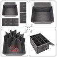 thumbnail image 5 of Cajas de almacenamiento, cajas de almacenamiento para copas de vino, contenedores para cristalería o cristal, capacidad para 12 copas de vino, tapa dura y laterales (gris), 5 of 5