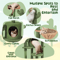 thumbnail image 4 of Alden Design 53''H Cat Tree Furniture Natural Sisal Cat Tower for Small- to Medium-sized Cats, 4 of 9