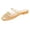 Saffron, variant on Women's Jelly Slide Mules Closed Toe Hollow Out Low Block Heel Metal Ball Stud Waterproof Summer Beach Sandals Navy 7