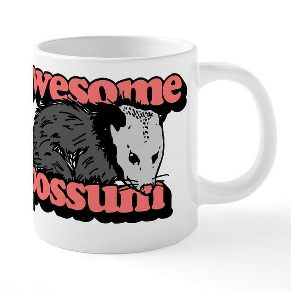 CafePress - Awesome Possum - 20 Oz White Ceramic Mega Mug