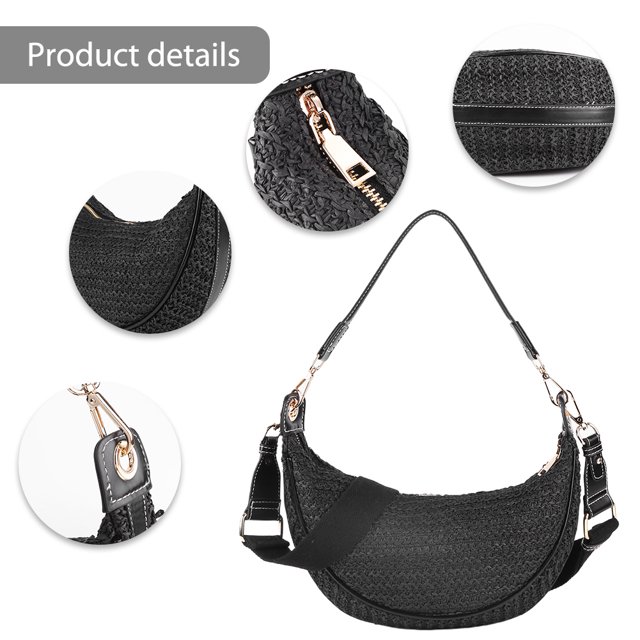 Bolso Cruzado Crescent Bag Diseñador Tejido Con Correa Ajustable para Mujer