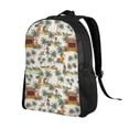 thumbnail image 2 of Disketp Hawaiian Style Mochila Unisex de Apertura Lateral Completa, Mochila para Laptop para Escuela, Trabajo y Viajes, 2 of 8