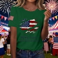 thumbnail image 2 of MEICHEN Short Sleeve Independence Day Women’s 250th Anniversary USA Shirt 2026 American Flag Retro Graphic Tee, 2 of 6