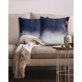 Blue White Ombre 18x18 Pillow Covers Set of 2, Abstract Decorations