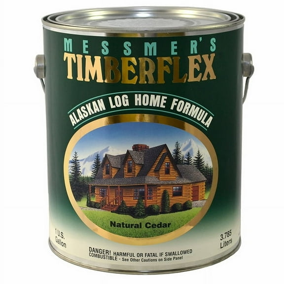 8-Pack of 1 gal Messmer’s TF-502 Natural Cedar Timberflex Alaskan Log Home Formula