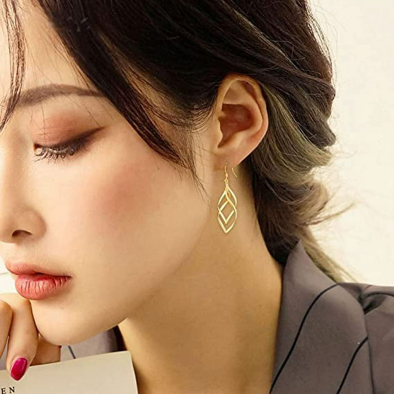 French wire shop drop earrings