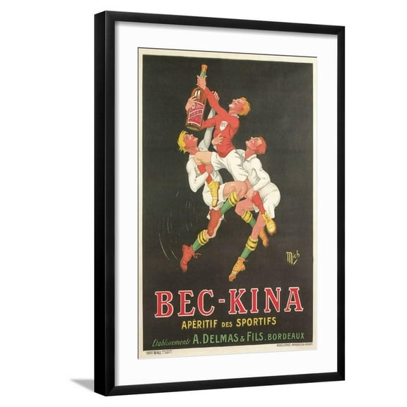 Art.com Poster for Bec-Kina Apertif Art Print, Black Frame Wall Art, 21" x 29"