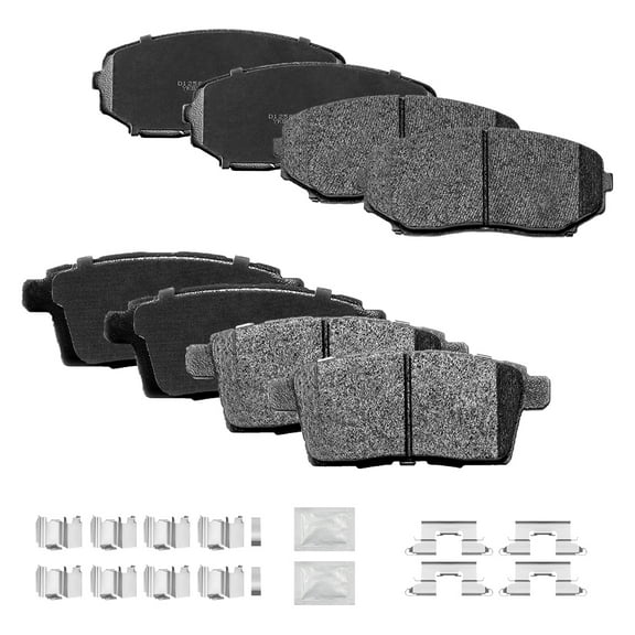 ACB ZONE Front & Rear Disc Ceramic Brake Pads Set w/Hardware Fit for 2007-2010 Ford Edge Lincoln Mkx 2007-2012 Mazda Cx-7 2007-2015 Mazda Cx-9
