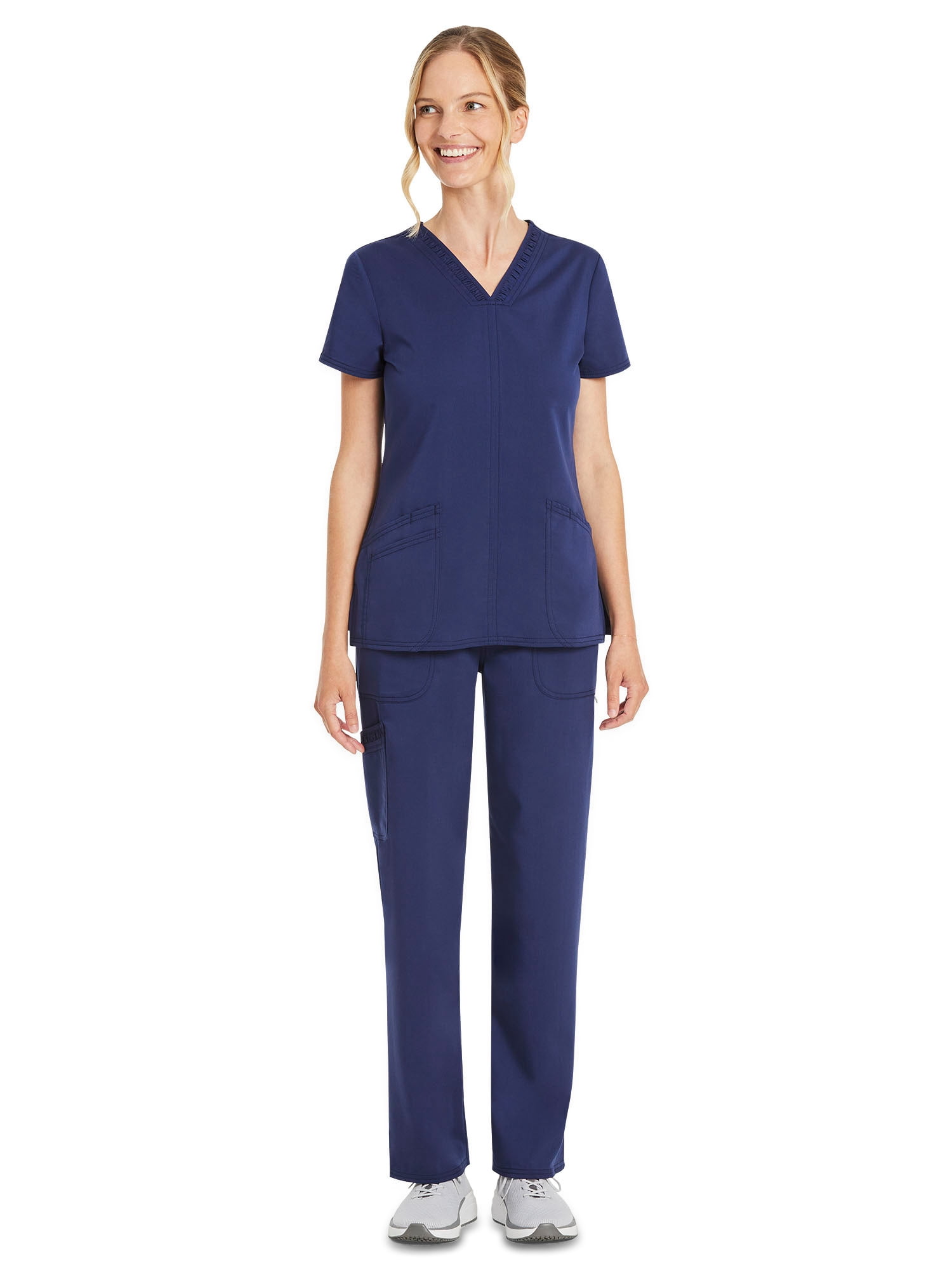 Scrubstar Women's Premium Ultimate Stretch V-Neck Scrub Top, Sizes XS-3XL