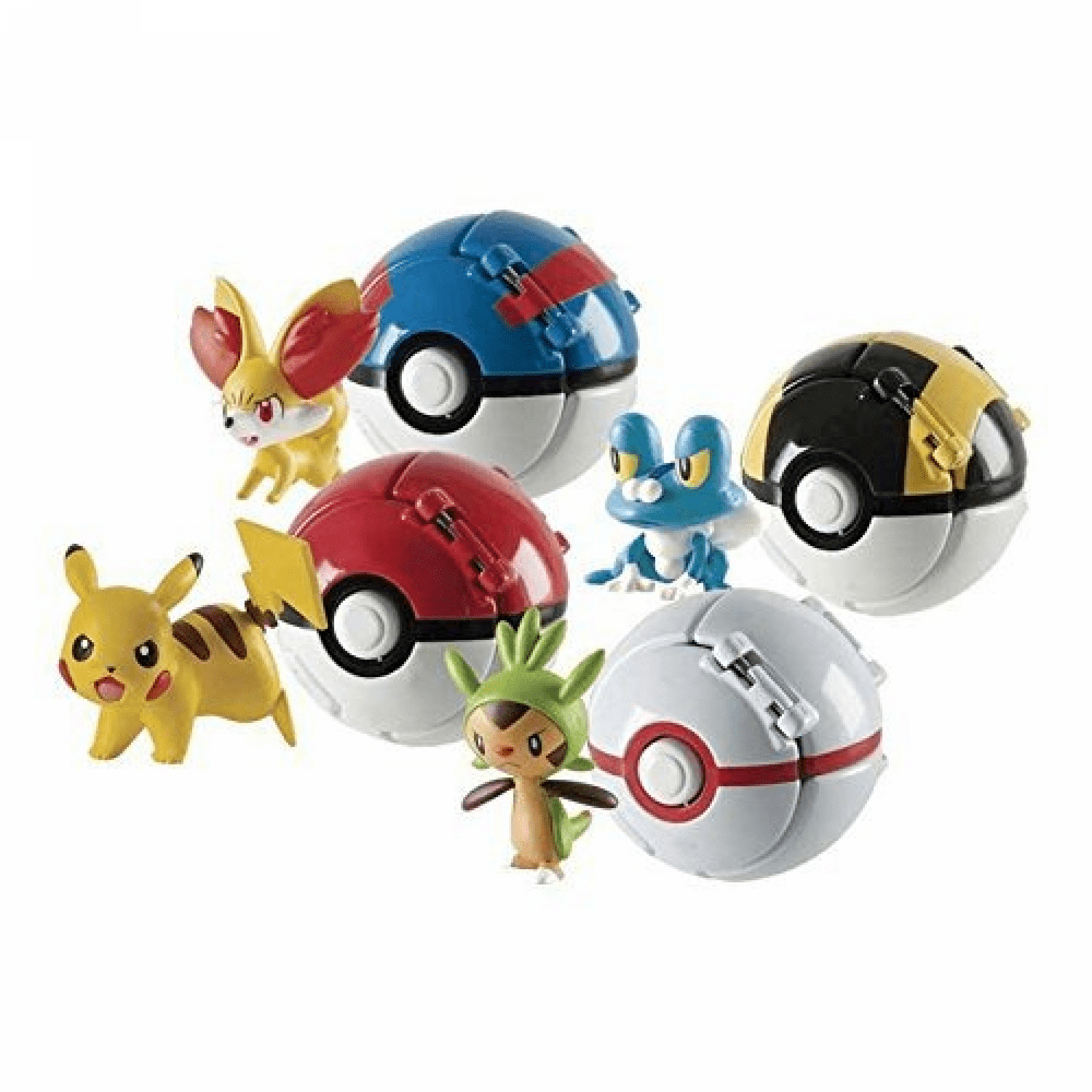 Pokemon Throw 'N' Pop Poke Ball 2 inch Action Figure - Rockruffand ...