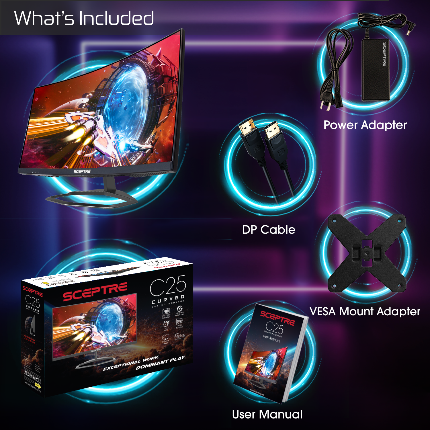 Sceptre 24.5-Inch 240Hz Curved Gaming Monitor photo 5