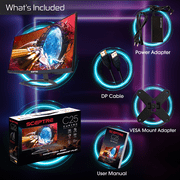 Sceptre Curved 24.5-inch Gaming Monitor up to 240Hz 1080p R1500 1ms DisplayPort x2 HDMI x2 Blue Light Shift Build-in Speakers, Machine Black 2023 (C255B-FWT240)