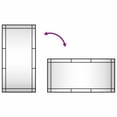 thumbnail image 5 of vidaXL Wall Mirror Black 50x100 cm Rectangle Iron, 5 of 5