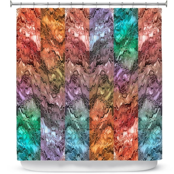 Shower Curtains 70" x 93" from DiaNoche Designs by Julia Di Sano - Infinite Surf 1