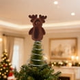 thumbnail image 4 of YIMWNYI Christmas Deer Tree Topper, Holiday Decorations, Festive Home Decor, Reindeer Ornament for Christmas Tree, Ideal Gift for Friends and Family, 4 of 9