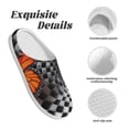 thumbnail image 5 of Lsque Butterflies Optical Illusion Pattern Womens Comfort Cotton on Scuff With Memory Foam and Anti-skid Sole Slipper-46/47, 5 of 7
