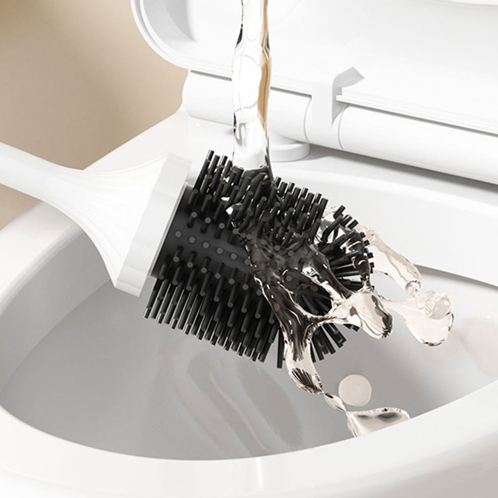 Electric Powered Toilet Brush Automated Toilet Bowl Cleaners Cleaning In Office Restroom