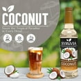 thumbnail image 2 of Syruvia Coconut Syrup Pure Cane Flavoring Syrup, 25.4 fl Oz With Pump, 2 of 6