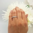 thumbnail image 5 of Dazzlingrock Collection 0.25 Carat (ctw) 18K Round Diamond Anniversary Wedding Band Swirl Matching Ring 1/4 CT, White Gold, Size 9, 5 of 5