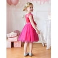 thumbnail image 5 of Oudiya Toddler Girls Tutu Dress Summer Contrast Mesh Party Dresses Cute Princess Tulle Sundress with Belt 2-8Y, 5 of 7