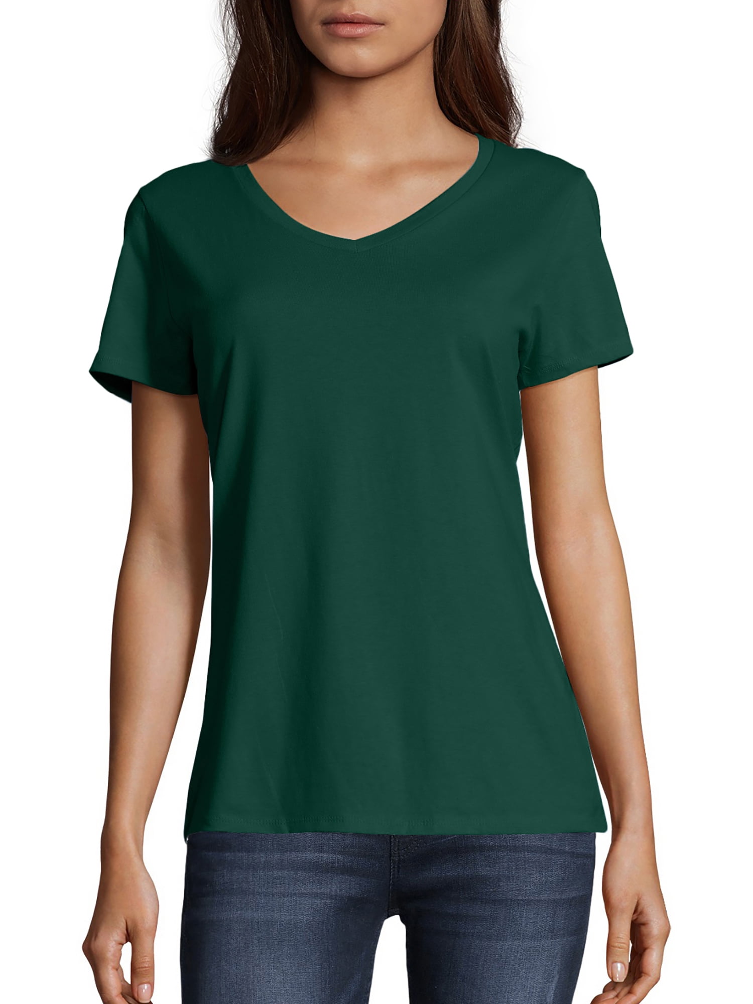 Hanes Women's Nano-T V-Neck T-Shirt 