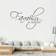 thumbnail image 2 of Stickers - Household Stickers - Family Forever Wall Sticker Quotes Decal Inspirational Saying for Living Room Decor - Sticker (1 Sheet), 2 of 5