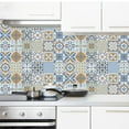 thumbnail image 4 of Goory 24Pcs Tile Stickers Wall Kitchen Bathroom Floor Moroccan Style Home Decor Vinyl Decal Sticker, 4 of 8