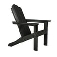 thumbnail image 3 of LuXeo Marina Outdoor Traditional Plastic Adirondack Chair in Black, 3 of 8