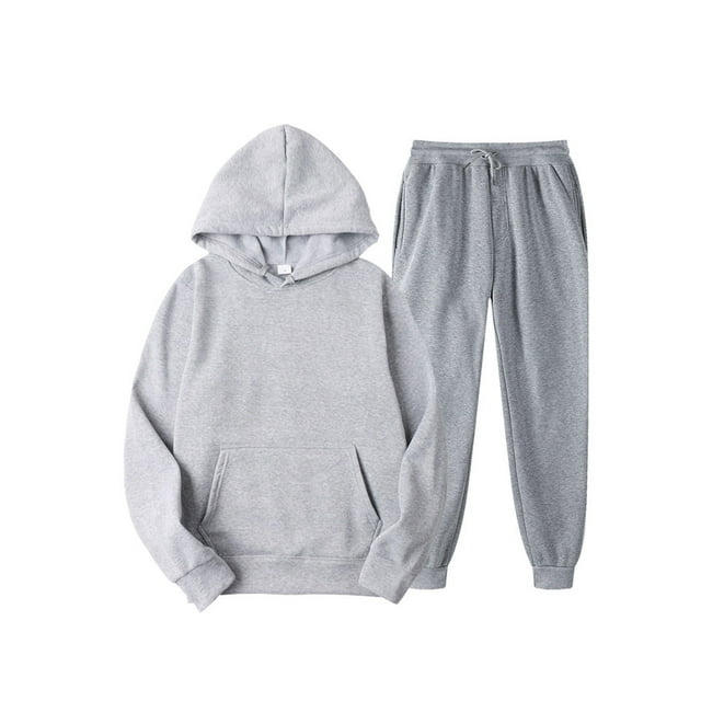 Men?s Sweatsuits Hoodie Tracksuit Sets Casual Comfy Hood Pollover Pants Slacks Jogging Suits