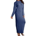 thumbnail image 3 of Frontwalk Long Sleeve Dress for Womens Winter Sweaters Pullover Dress Slim Fit Maxi Dress Clubwear Party Cocktail Dress, 3 of 5