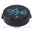 thumbnail image 5 of Temporizador de cocina digital magnético con pantalla LED grande y cuenta regresiva para clases de cocina y fitness, color negro., 5 of 5
