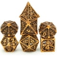 thumbnail image 4 of FrostHike Metal Dice Set Hollow Polyhedral Octopus Metal Dice Suitable 7Pcs Set for Dungeons and Dragons RPG MTG Table Games D&D Pathfinder Shadowrun and Math Teaching (Ancient Gold), 4 of 4